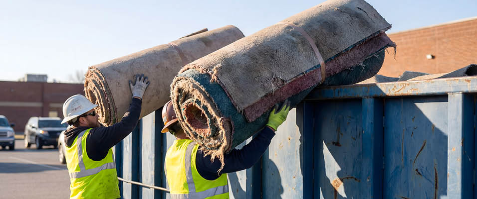 How to dispose of old carpet