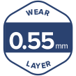 Vinyl icons blue .55wear