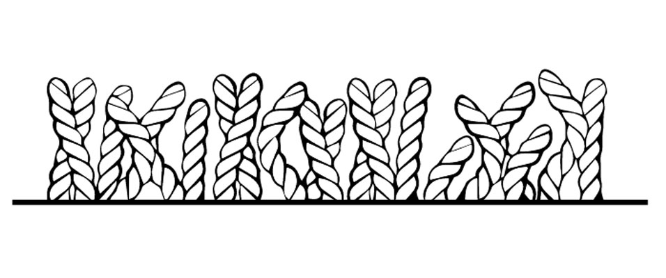 An illustration of a twist pile carpet